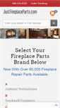 Mobile Screenshot of justfireplaceparts.com